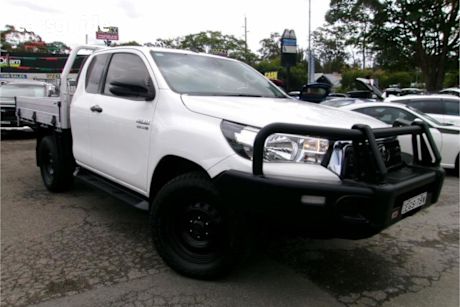 White 2020 Toyota Hilux X Cab Cab Chassis SR (4X4)