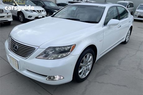 White 2007 Lexus LS600HL Sedan Hybrid