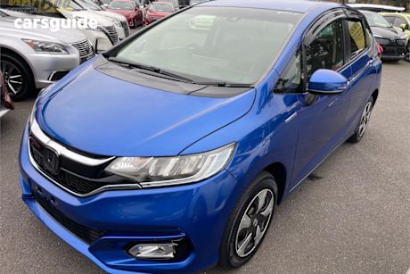 Blue 2018 Honda Fit Hatch Hybrid