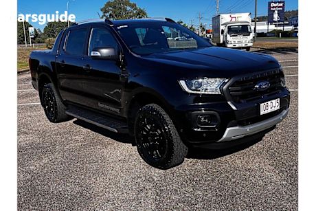 Black 2021 Ford Ranger Ute Tray WILDTRAK 4X4