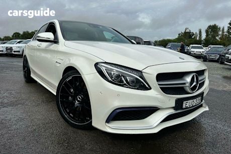 White 2016 Mercedes-Benz C63 Sedan S