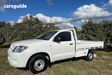 White 2008 Toyota Hilux Cab Chassis Workmate