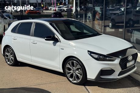 White 2020 Hyundai I30 Hatchback N Line Premium