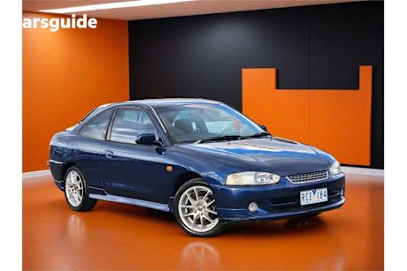 Blue 2001 Mitsubishi Lancer Coupe MR F