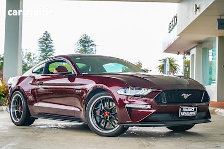 Blue 2018 Ford Mustang Coupe Fastback GT 5.0 V8