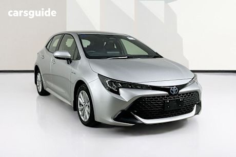Silver 2024 Toyota Corolla Hatchback Ascent Sport Hybrid