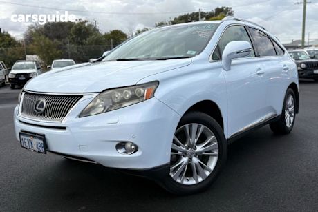 White 2009 Lexus RX450H Wagon SPORTS LUXURY GYL15R