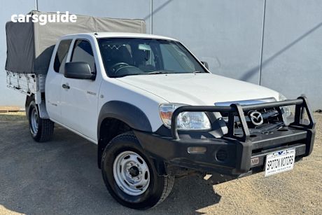 White 2008 Mazda BT-50 Pickup B3000 Freestyle DX+ (4X4)