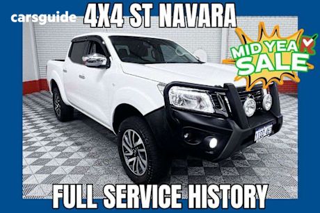 White 2016 Nissan Navara Dual Cab Utility ST (4X4)