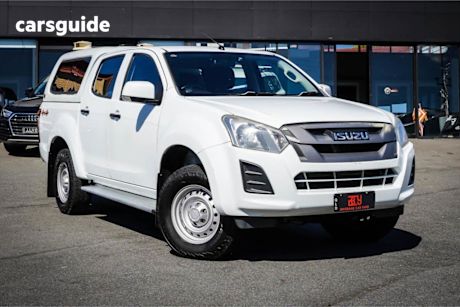 White 2018 Isuzu D-MAX Crew Cab Utility SX HI-Ride (4X4)