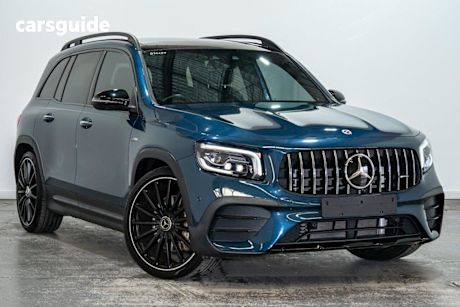 Blue 2021 Mercedes-Benz GLB35 Wagon 4Matic