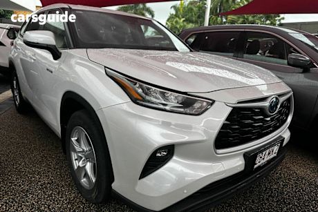 White 2022 Toyota Kluger Wagon GX Hybrid AWD