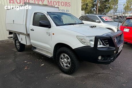 White 2012 Toyota Hilux Cab Chassis SR (4X4)