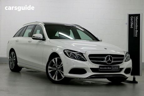White 2017 Mercedes-Benz C-CLASS Wagon C200 R