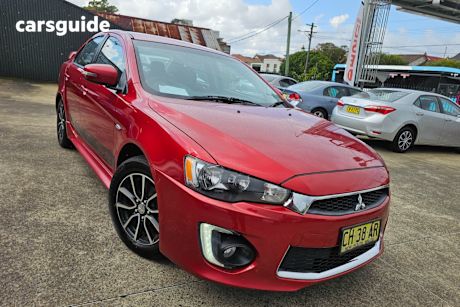 Red 2015 Mitsubishi Lancer Sedan ES Sport