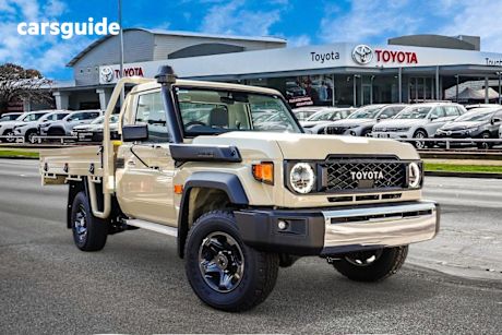 Gold 2025 Toyota Landcruiser 70 Series Cab Chassis LC79 GXL + Diff Locks