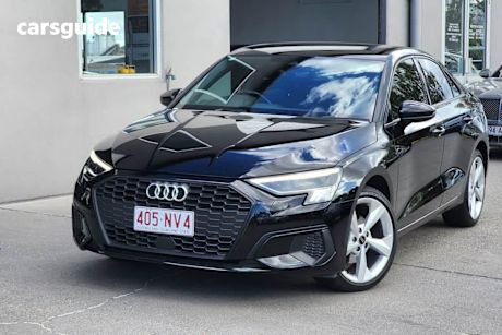 Black 2023 Audi A3 Sedan 35 Tfsi Mhev