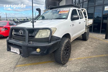 White 2008 Toyota Hilux Dual Cab Pick-up SR (4X4)