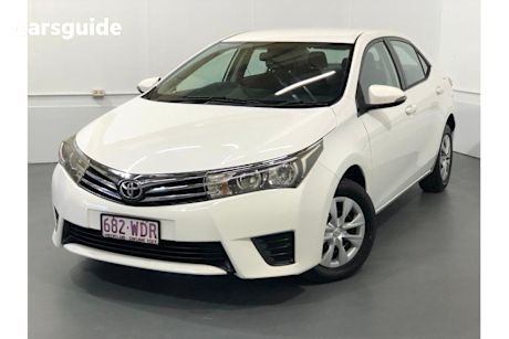 White 2015 Toyota Corolla Sedan ASCENT F