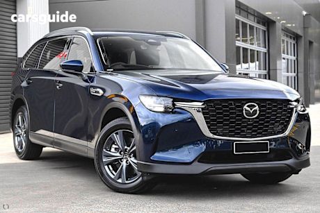 Blue 2025 Mazda CX-80 SUV G40E PURE 4X4