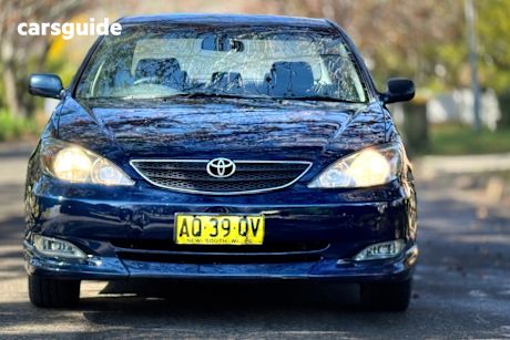 Blue 2003 Toyota Camry Sedan Sportivo