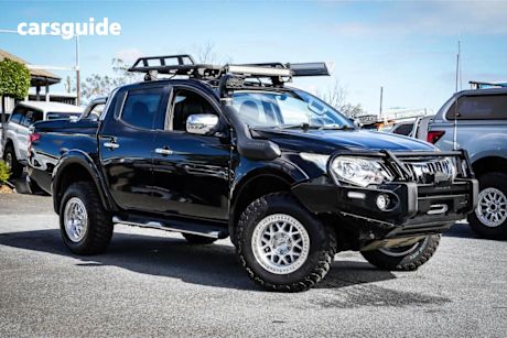 Black 2015 Mitsubishi Triton Dual Cab Utility Exceed (4X4)