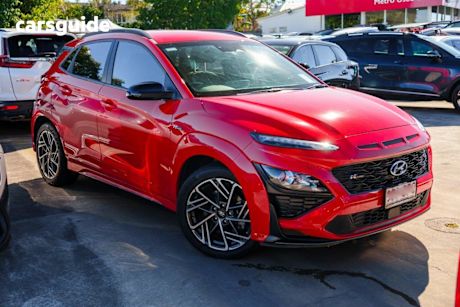 Red 2021 Hyundai Kona Wagon N Line (awd)