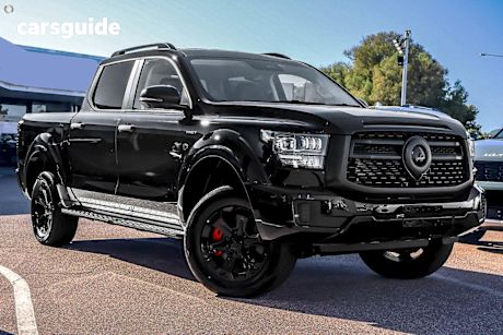 Black 2025 GWM Cannon Alpha Dual Cab Utility LUX Phev (4X4)