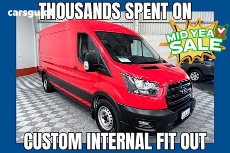 Red 2021 Ford Transit Commercial 350L