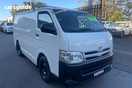 White 2010 Toyota Hiace Van LWB