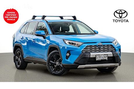 Blue 2021 Toyota RAV4 SUV CRUISER 4X4