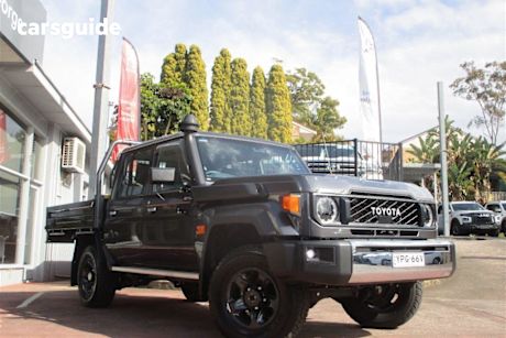Grey 2024 Toyota Landcruiser Ute Tray GXL 2.8L T DIESEL MANUAL DUAL CAB CHASSIS