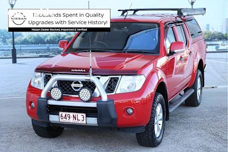 Red 2012 Nissan Navara Dual Cab Pick-up ST (4X4)