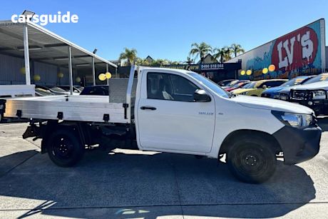 White 2016 Toyota Hilux Cab Chassis Workmate