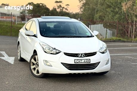 White 2012 Hyundai Elantra Sedan Premium
