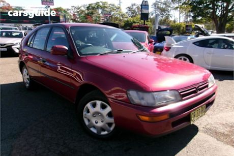 Red 1996 Toyota Corolla Liftback RV Seca