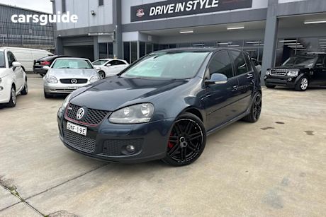 Blue 2007 Volkswagen Golf Hatchback GTI