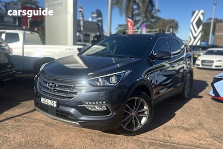Blue 2017 Hyundai Santa FE Wagon Highlander Crdi (4X4)