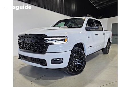 White 2024 Ram 1500 Crew Cab Utility Limited Rambox HO Hurricane
