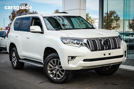 White 2020 Toyota Landcruiser Prado Wagon VX Flat Tailgate