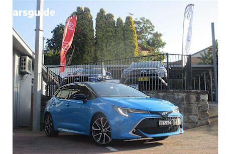 Blue 2022 Toyota Corolla Hatchback ZR Hybrid