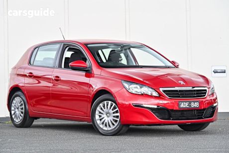 Red 2014 Peugeot 308 Hatchback Access