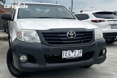 White 2015 Toyota Hilux Cab Chassis Workmate
