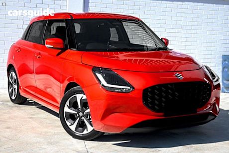 Red 2025 Suzuki Swift Hatch