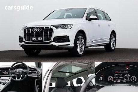 White 2020 Audi Q7 Wagon 45 TDI Quattro (hybrid)