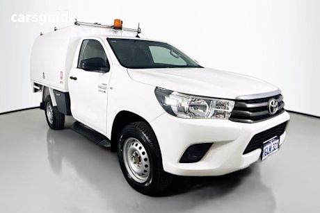 White 2017 Toyota Hilux Cab Chassis SR (4X4)