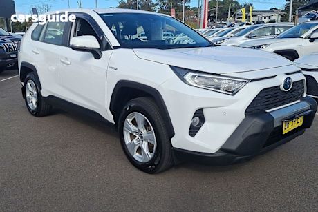 White 2021 Toyota RAV4 Wagon GX (awd) Hybrid