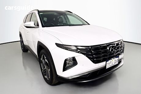 White 2022 Hyundai Tucson Wagon Highlander (fwd)