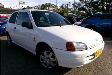 White 1997 Toyota Starlet Hatchback Group X