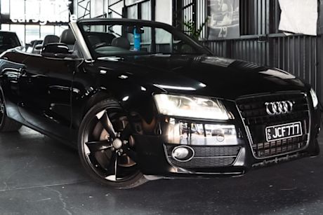 Black 2009 Audi A5 Convertible